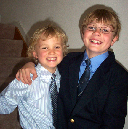 Zane and Bear Easter 2008